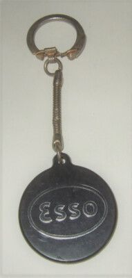  ESSO Keychain Oil and Gas Keychain Vintage Houston Texas