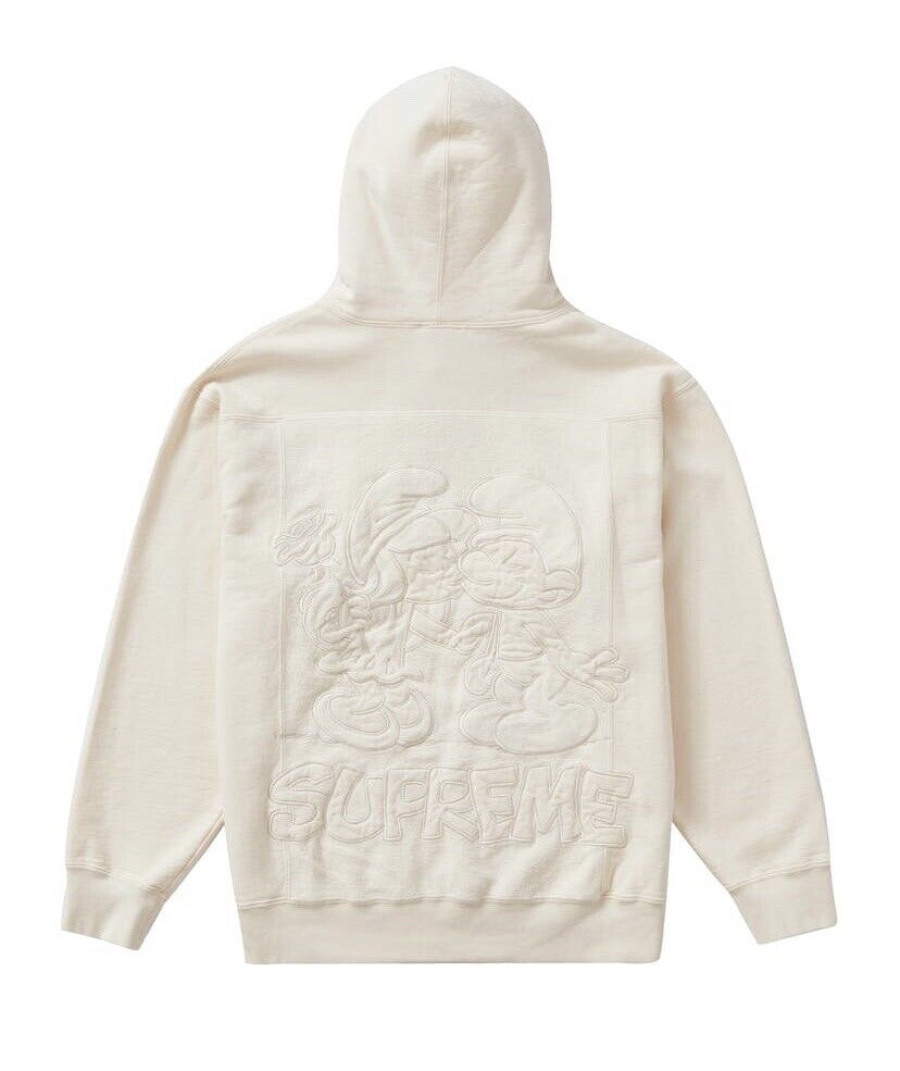 Supreme Smurfs Hooded Sweatshirt (natural) Sz Medium | eBay Supreme Smurfs Hooded Sweatshirt (natural) Sz Medium | eBay