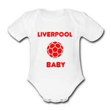 Image of LIVERPOOL BABY Babygrow Baby vest grow bodysuit Cute Football