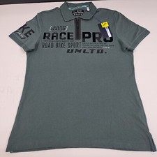 NWT Camp David Mens 1/4 Zip Race Pro Sport Unlimited Polo Shirt 5158