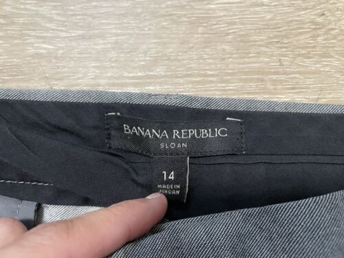 Banana Republic Sloan Pants Womens Sz 14 Gray Work Dress Modern Office - Picture 3 of 7
