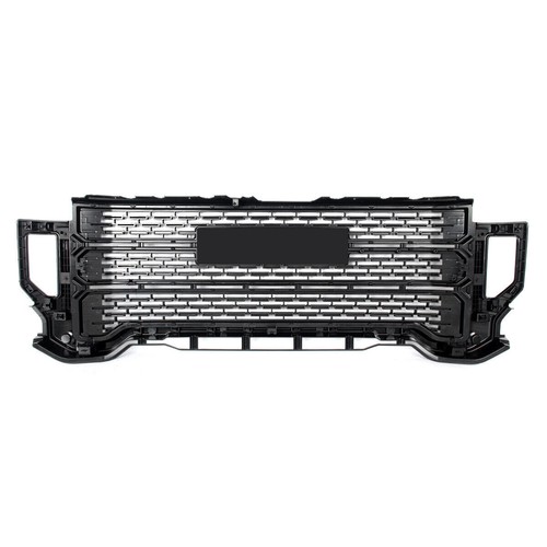 Rejilla de parachoques negra brillante estilo Denali para GMC Sierra 2500 HD/3500 HD 2020-2023 - Imagen 6 de 10