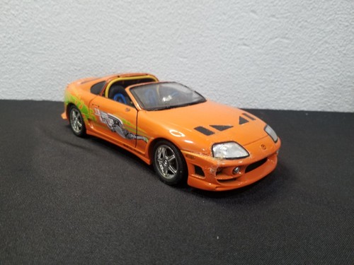 FAST & FURIOUS 1995 TOYOTA SUPRA PAUL WALKER ERTL RACING CHAMPIONS 1:18 AS-IS! - Picture 5 of 16