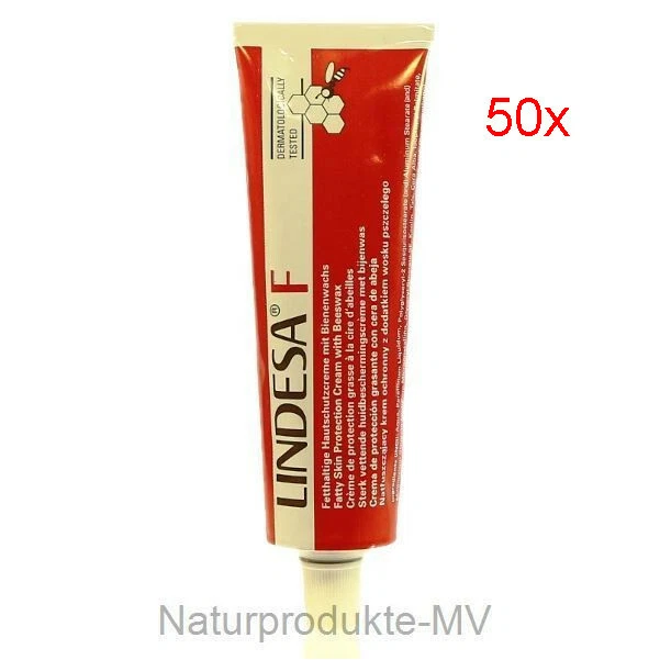 LINDESA DR. MATZEL MEDICAL GMBH, SIMMERER STR. 7A, 50935 KÖLN DE (39,98 EUR/l) 50 Tuben Lindesa F (50ml) Hautschutzcreme