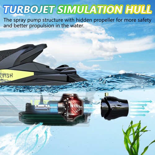 2.4G Jet Boat RC Speedboat UDI023 /UDI023 Pro High Speed Remote Control Toy Boat - Picture 12 of 19