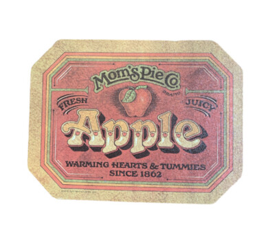 1970s Mom's Pie Co. Apple Insulated Hot Mat Pad Kitchen Country Decor USA