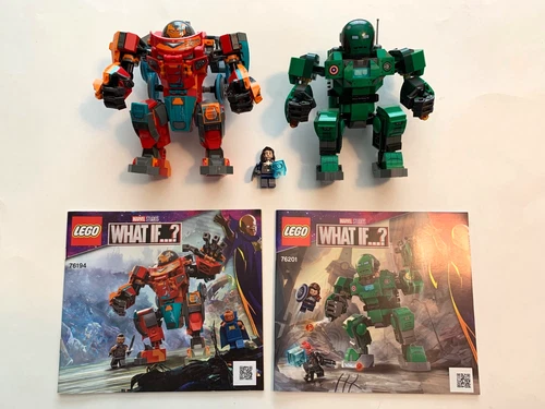 LEGO Marvel What If? Sets Hydra Stomper 76201  and Sakaarian Iron Man 76194