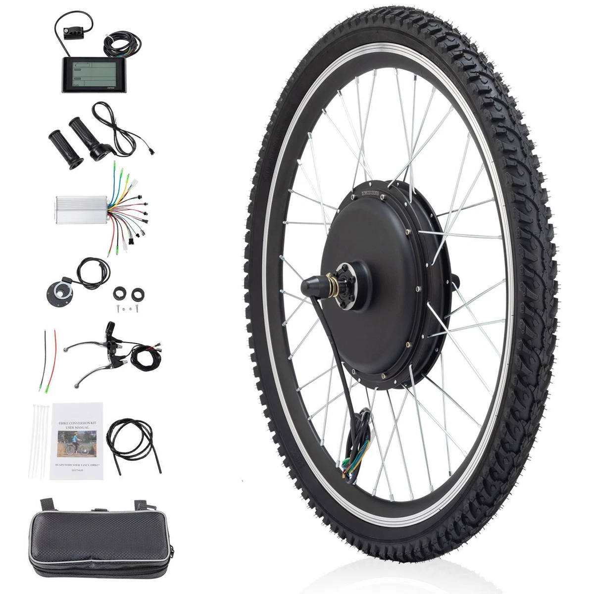 48V 1500W Electric Bicycle Conversion Kit 26