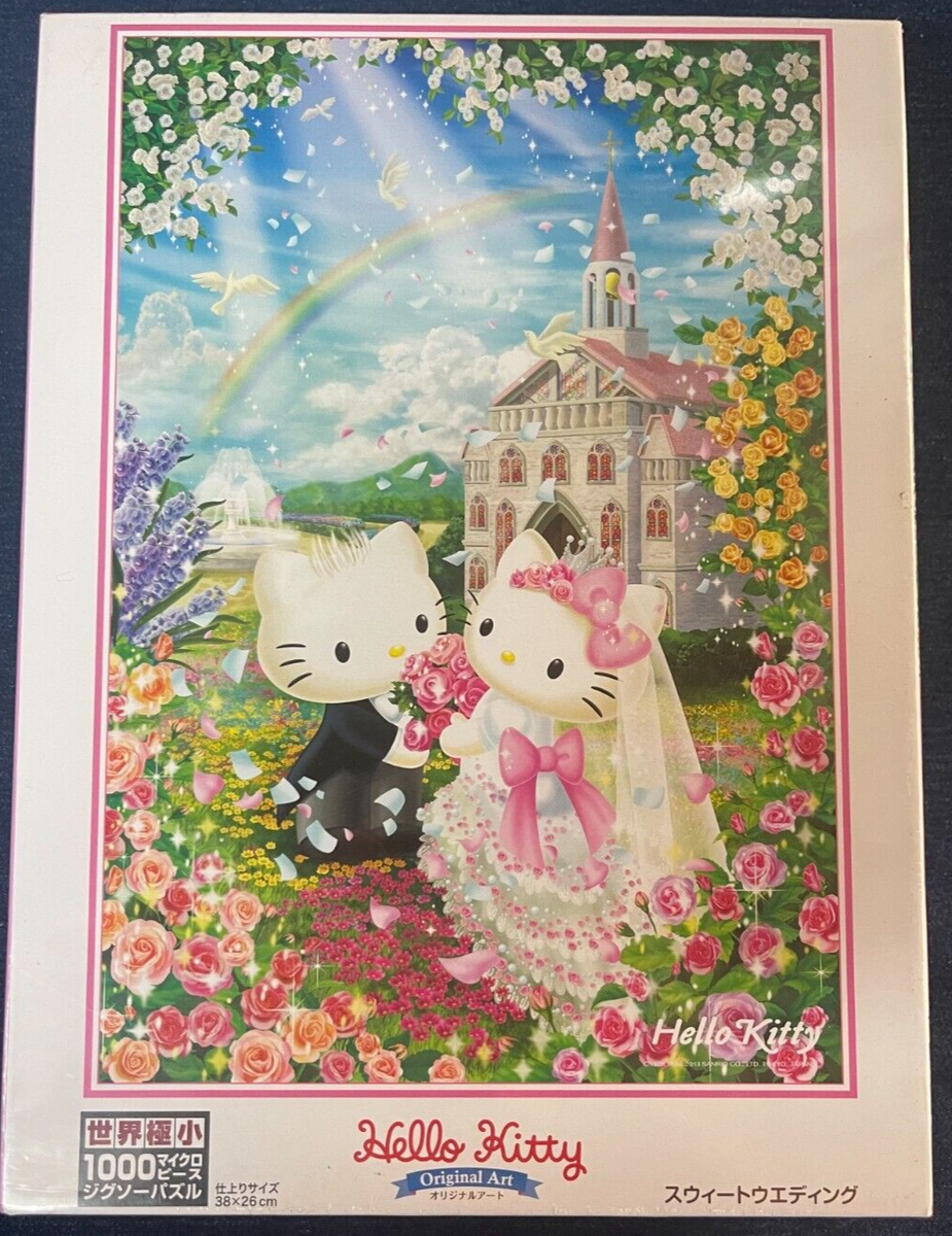 【即日発送】727 jigsaw puzzle Flower Hello Kitty 1000 micro piece Jigsaw Puzzle M81-827
