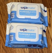 2 PACK, 120 ULTRA Flushable Butt Wipes, Soothing Vitamin E  Aloe Fresh Clean