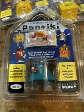 Pontiki Blue Triangle Figure Next Generation pod Rare Game Toy In Box #1012