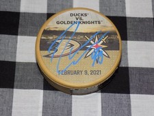 Robin Lehner Signed Match up Puck Vegas Golden Knights