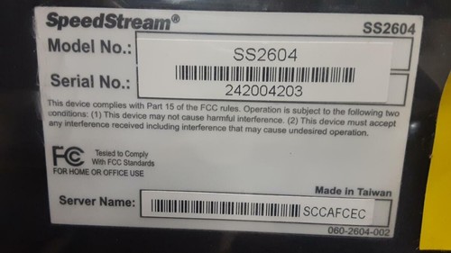 Open Box SIEMENS 4-Port DSL/Cable Router w/Blt-in Print Server Model SS2604 NICE - Picture 5 of 6