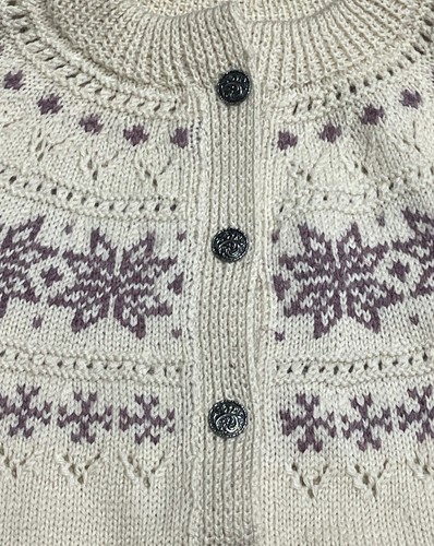 Dale of Norway Women's Sweater Cardigan Fair Isle New Wool Vintage Size 42 M/L - Picture 9 of 12