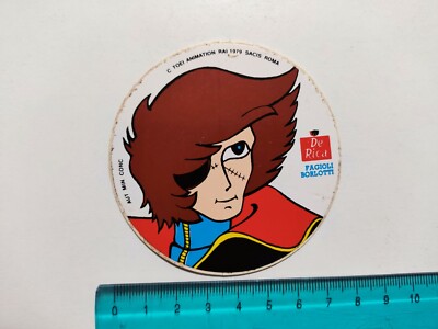 RICA CAPTAIN HARLOCK STICKER STICKER STICKER 80s ORIGINAL