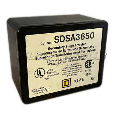 Square D SDSA3650 Secondary Surge Arrester, 40kA Surge Capacity, 200kA SCCR