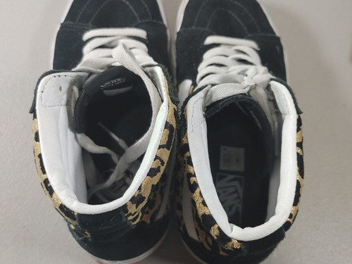 Vans  Sk8-Hi Top Sneakers Shoes Leopard Animal Print  Juniors 5.5 - Picture 3 of 9