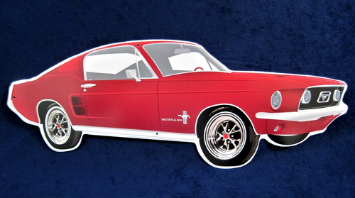 FORD MUSTANG - 21" -*HECHO EN EE. UU.* - Letrero de metal troquelado - Hombre cueva garaje decoración de bar - Imagen 7 de 8