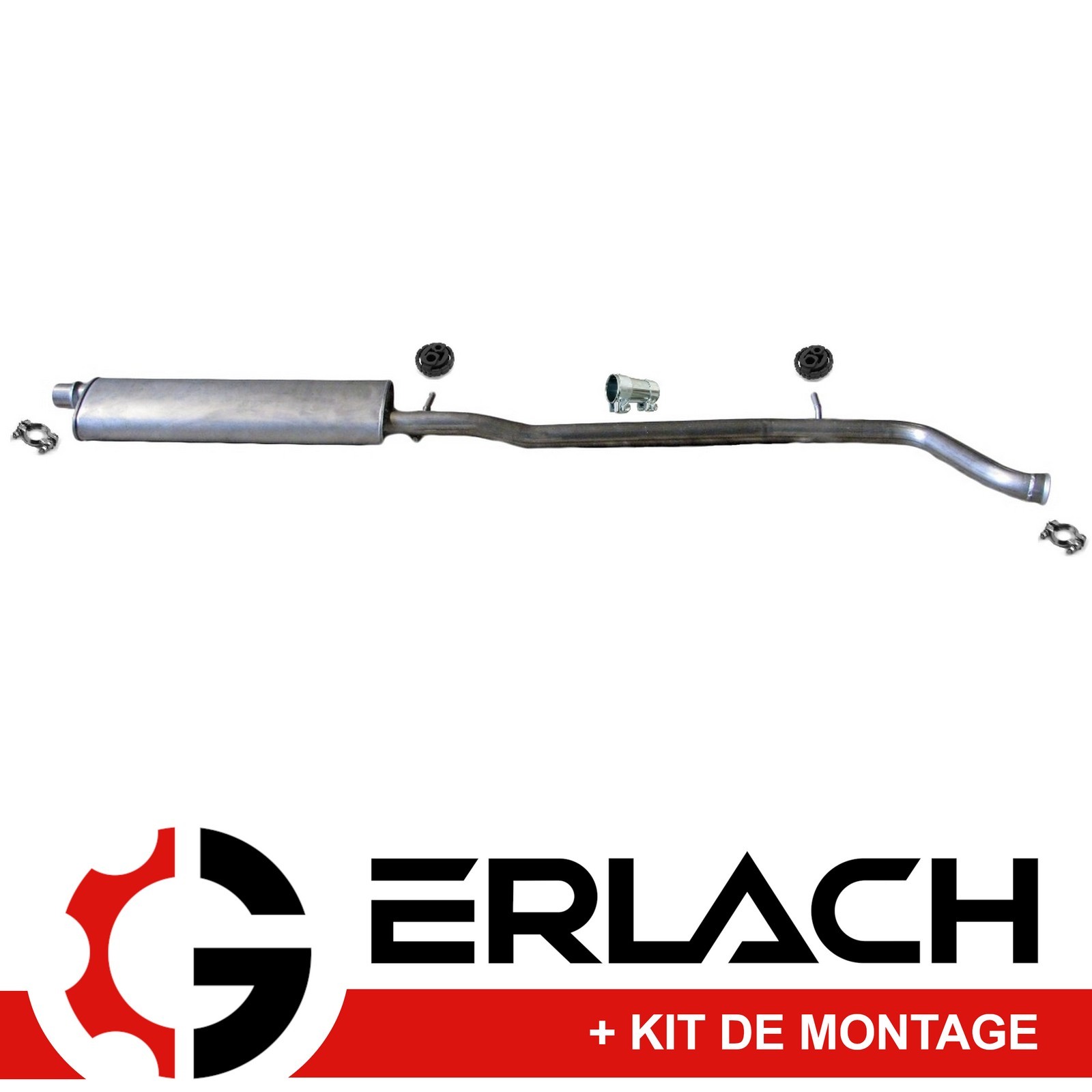 Silencieux intermédiaire Peugeot 406 2.0 anti vibration pour réparer l'échappement