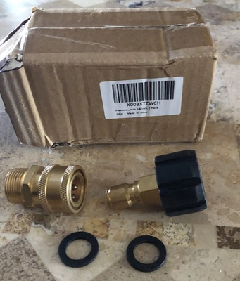 #ad pressure washer quick connect fittings Kit M22 14mm To 3 8 $8.50