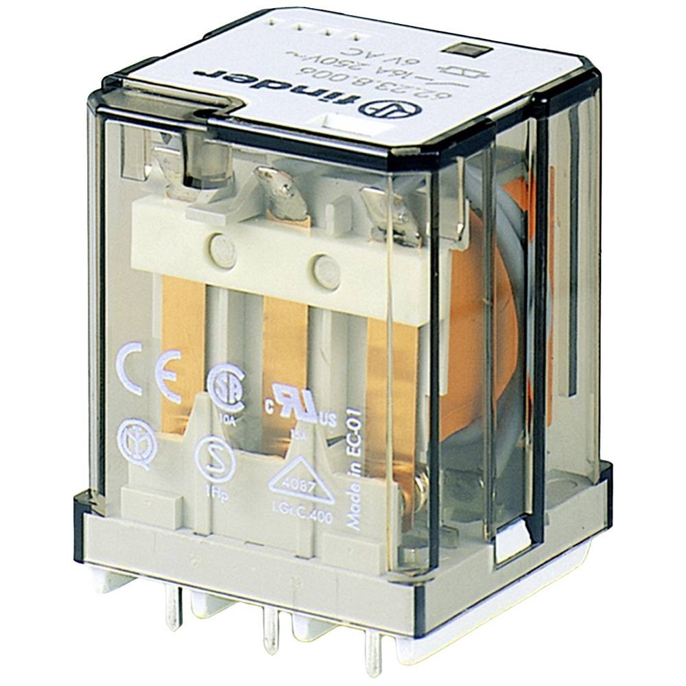 Relais électromécanique de puissance Finder 62.23.9.012.4300 à souder 12V 16A