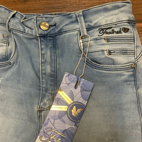 Colombian Butt Lift Jeans – Women’s Size 10 Blue Distressed Push Up - Picture 3 of 8