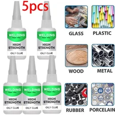 5PCS Uniglue Universal Super Glue Welding High-Strength Oily Glue Mighty Insta