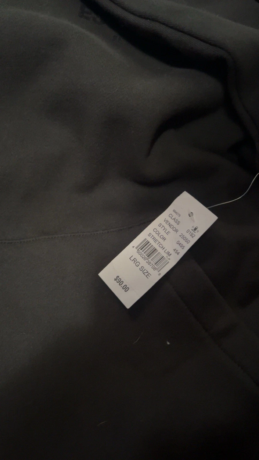 Felpa con cappuccio Fear of God Essentials: 'Stretch Limo Black' (autentica) Large