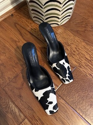 Tony Bianco Jasmin Black White Pony Dress Shoe Size 5 Leather Upper Lining 
