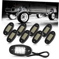 White Rock Lights 6000K Pure White 36 LEDs SMD Chips Super Bright Neon 8 Pods