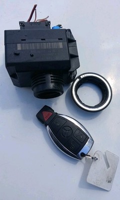  Mercedes R171 SLK350 E500 CLS550 Ignition Switch Module Slot w Keyfob Key OEM