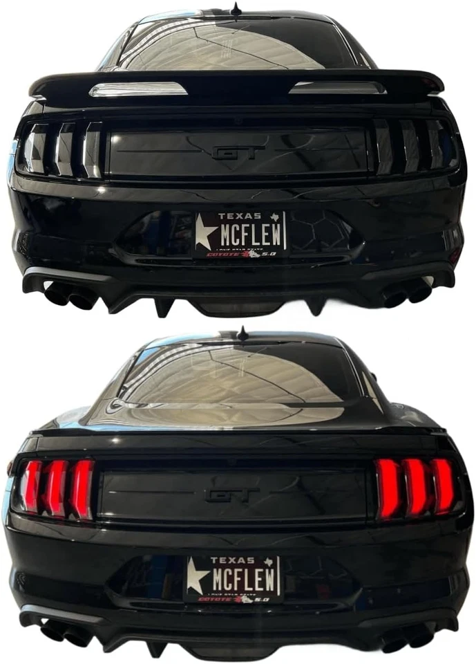 Cubiertas de luces traseras WildWell Mustang para Ford GT 2018-2023  Foto 3 de 4