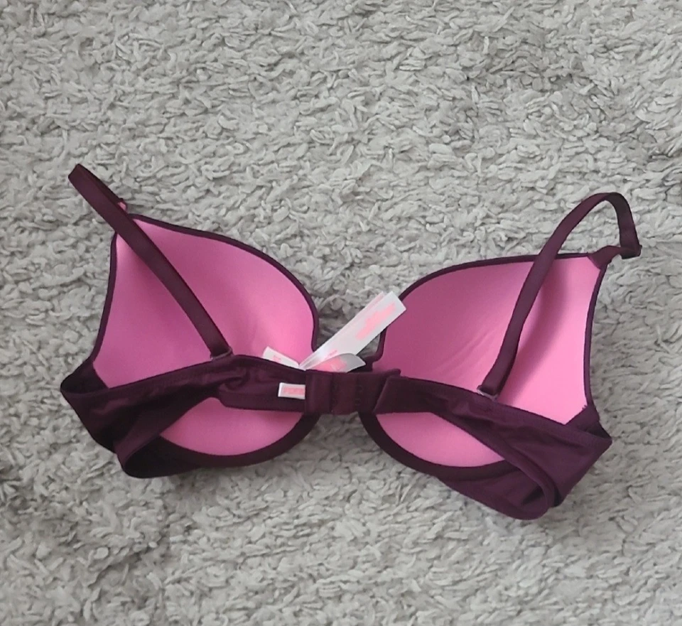 Sujetador push up púrpura 38B rosa Victoria's Secret nuevo con etiquetas Foto 3 de 4