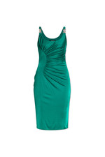 VERSACE Green Draped Dress New And Authentic