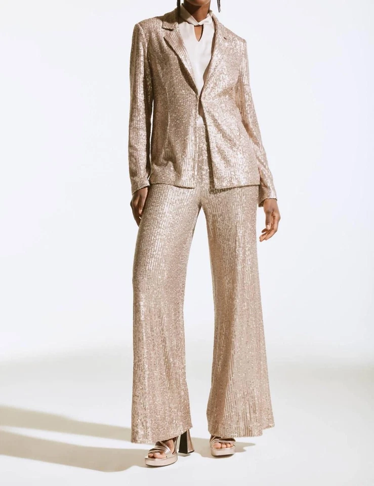 Joseph Ribkoff Sequined Long Sleeve Blazer Size 8 (UK 10) - Image 4 of 4