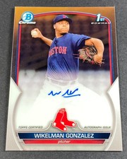 2023 Bowman Chrome 1st Wikelman Gonzalez (Red Sox) #CPA-WG Refractor Auto
