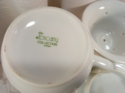 Toscany Collection Jasmine Tea Porcelain Cup Mug with Infuser & Lid Japan Floral - Picture 3 of 7