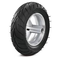 110/50-6.5” Mini Bike Wheel Rear Tire, Rubber Wheel Tire and Rim Package for 