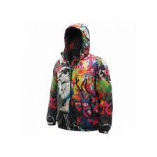 Brandalised Tango Hotel Graffiti Windbreaker Jacket Hooded Size Large