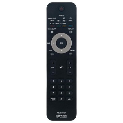 Replaced Remote for Philips TV 46PFL5706/F7 42PFL5432D/37 19PFL5422D/27