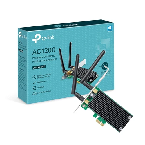 TP-Link AC1200 Dual Band Wireless PCI Express Adapter with Two Antennas, PCIe Ne