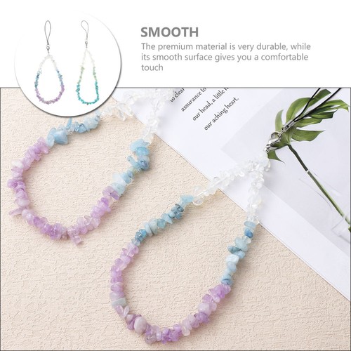2 Pcs Chain Beaded Phone Lanyard Wrist Strap for - 第 8/12 張圖片