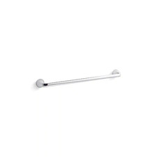 Cursiva 24 In. Wall Mounted Towel Bar in Polished Chrome Free Shipping New