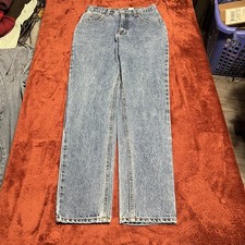 Vintage Calvin Klein Jeans Womens 8 Blue High Rise Straight 100 Cotton USA 90s