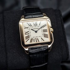 Cartier Santos Dumont W2009251 18K Rose Gold Men's Watch Box + Open Papers