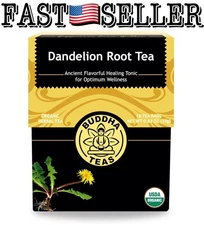Buddha Teas Organic Dandelion Root Tea Bleach‑Free Tea Bags, 18 Count