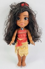 Disney Store Moana Toddler Animator Doll 14" Large Plush Hair Figure