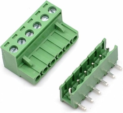 10 Sets 6 Pin 5.08mm Pitch PCB Pluggable Terminal Block Connectors R Size: 06P