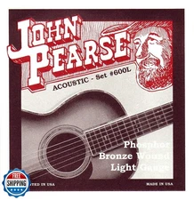 John Pearse 600L Phosphor Bronze Acoustic Guitar Strings