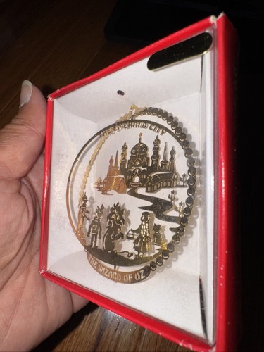 24k Wash Brass Cutout~Wizard of Oz~Xmas Ornament~The Emerald City - Picture 10 of 14